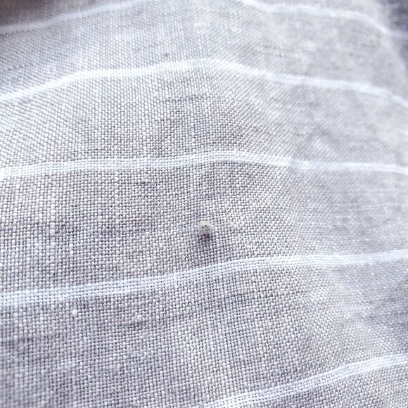 C&C California 100% Linen Top Sz M Taupe Striped Lagenlook Minimalist Coastal - Picture 5 of 8